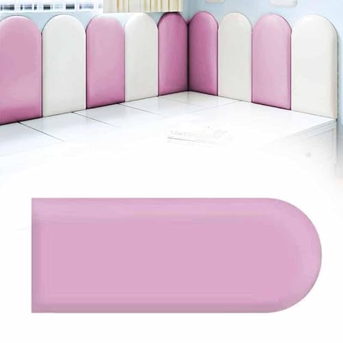 HLTQL Wandpaneele Gepolstert Wandkissen Selbstklebend 3D Selbstklebend Wandaufkleber Paneele Wand,Wandkissen Bett Selbstklebend Leder Polsterpaneel Wandkissen Abnehmbar Schutzplatte(5,30 * 40+3cm) von HLTQL