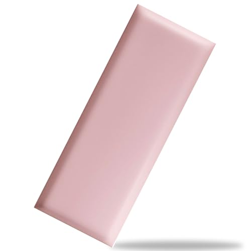 HLTQL Wandpaneele Selbstklebend Kopfteil Bett Wandkissen Lederoptik Wandpaneele Polster Selbstklebend Wandpolster Selbstklebend(#Pink,20x50cm) von HLTQL