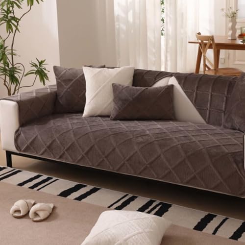 Sofabezug Ecksofa Stretch Ohne Armlehne U Form 2 Sitzer 3 Sitzer Sofaschoner rutschfest Sitzfläche I Form Ecksofa Wasserdicht Katze Für Hunde Sofa Überzug,#3-90x180cm von HLTQL