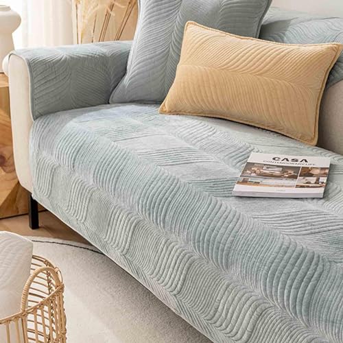 Sofabezug Ecksofa Stretch Ohne Armlehne U Form 2 Sitzer 3 Sitzer Sofaschoner rutschfest Sitzfläche I Form Ecksofa Wasserdicht Katze Für Hunde Sofa Überzug,58-70x120cm von HLTQL