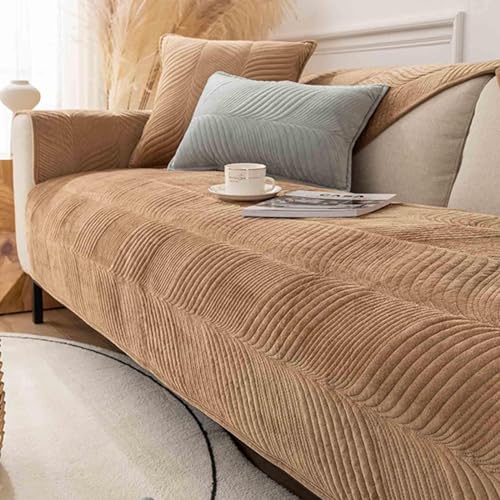 Sofabezug Ecksofa Stretch Ohne Armlehne U Form 2 Sitzer 3 Sitzer Sofaschoner rutschfest Sitzfläche I Form Ecksofa Wasserdicht Katze Für Hunde Sofa Überzug,61-70x90cm von HLTQL