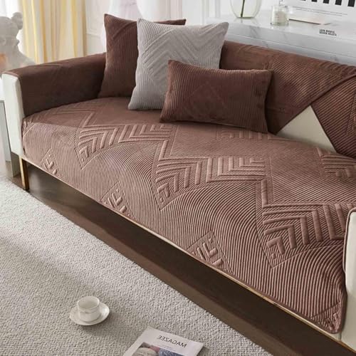 Sofabezug Ecksofa Stretch Ohne Armlehne u Form 2 Sitzer 3 Sitzer Sofaschoner rutschfest Sitzfläche i Form Ecksofa Wasserdicht Katze Für Hunde Sofa Überzug,#14-70x180cm von HLTQL