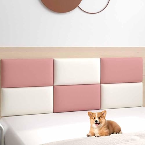 Wandpaneele Gepolstert Wandkissen Selbstklebend 3d Selbstklebend Wandaufkleber Paneele Wand,Wandkissen Bett Selbstklebend Leder Polsterpaneel Wandkissen Abnehmbar Schutzplatte(5,Width200*Height40) von HLTQL