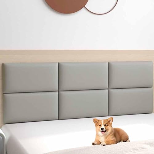 Wandpaneele Gepolstert Wandkissen Selbstklebend 3d Selbstklebend Wandaufkleber Paneele Wand,Wandkissen Bett Selbstklebend Leder Polsterpaneel Wandkissen Abnehmbar Schutzplatte(6,Width120*Height60) von HLTQL