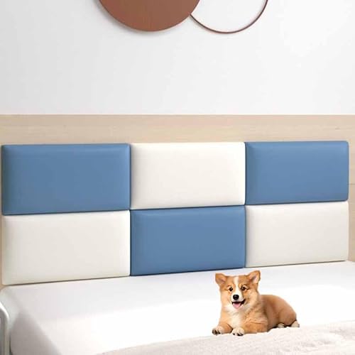 Wandpaneele Gepolstert Wandkissen Selbstklebend 3d Selbstklebend Wandaufkleber Paneele Wand,Wandkissen Bett Selbstklebend Leder Polsterpaneel Wandkissen Abnehmbar Schutzplatte(9,Width180*Height60) von HLTQL