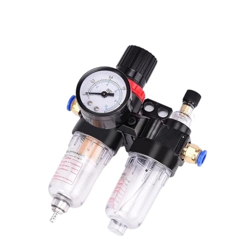 AFC2000 G1/4 Luftkompressor Öl-Wasserabscheider Luftfilter Druckminderer AFR2000 + AL2000(AFC W (SM20 PM20), 1 Set) von HLVDLSNI