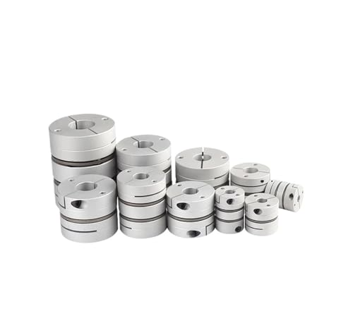 Aluminiumlegierungskupplung Einzelmembran elastische Hochdrehmomentkupplung Encoder-Motoranschluss CNC-Getriebeteile DWQ-34x32(DWQ-34x32-12X14) von HLVDLSNI