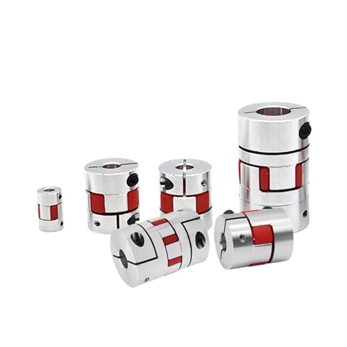 D20L25 Motor Flexible Star Plum Kupplung Aluminium Backenkupplung Innenloch 4/5/6/6,35/7/8/9/10mm for Kugelumlaufspindel Motorteile(4x6.35mm) von HLVDLSNI