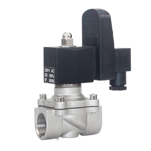 Direktwirkendes 2-Wege-Elektromagnetventil 1-1/4 Zoll 12 V mit Zeitschaltuhr, geeignet for Wasser von 0 bis 10 bar(BSP_24VDC_80DEGREE CENTIGRADE) von HLVDLSNI
