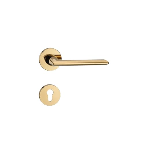 HLVDLSNI Innen zink-legierung stille split lock schlafzimmer holztür türgriff mechanische griff schloss(D31-971KingGold(MechanicalSilence)) von HLVDLSNI