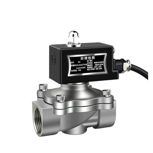 Normalerweise geschlossenes 3/8" Zoll explosionsgeschütztes Magnetventil aus Edelstahl 304 for Gas 220 V, 24 V, 110 V(BSP_220V) von HLVDLSNI