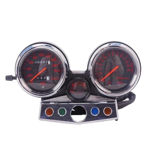 Für CB400 CB400SF MC31 1995–1998 Instrumenteneinheit Tacho Kilometerzähler Drehzahlmesser(Red) von HLWXMDZ