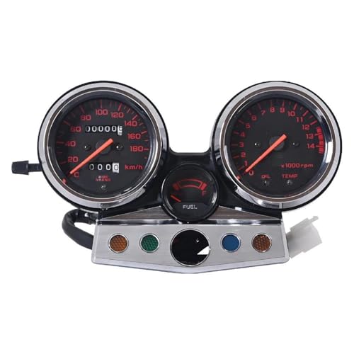 Für CB400 CB400SF MC31 1995-1998 Motorrad Instrumententafel Cluster Lcd-computer-geschwindigkeitsmesser-grüne Drehzahlmesser(Red Digital Disc) von HLWXMDZ
