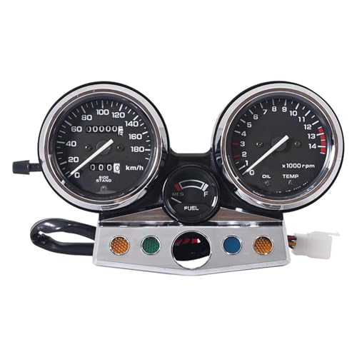 Für CB400 CB400SF MC31 1995-1998 Motorrad Instrumententafel Cluster Lcd-computer-geschwindigkeitsmesser-grüne Drehzahlmesser(White Digital Disk) von HLWXMDZ