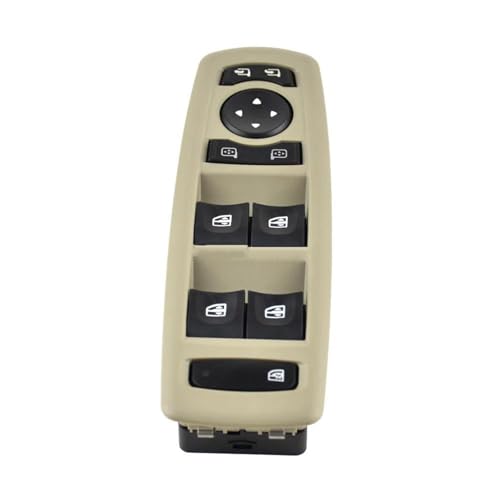 Für Für Laguna Für Megane III 2008-2016 Auto Elektrischer Hauptfensterheberschalter 25400-0015R 254000015R HLWXMDZ(Beige) von HLWXMDZ