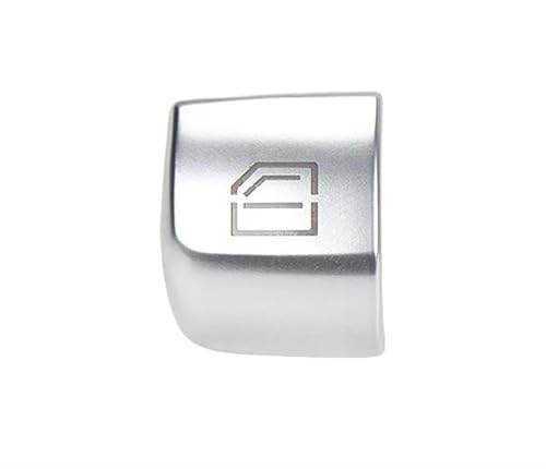 Für Für S-Klasse S300 S320 S400 W222 Fensterschalter-Tastenabdeckung Fahrzeugtürglas-Steuerschalterkappe HLWXMDZ(Silver 1) von HLWXMDZ
