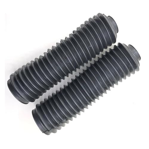 HLWXMDZ Federbeine Hinten 2X Motorrad Gabelabdeckung Gummi Universal Motorrad Vorderradgabel Stoßdämpfer Staubschutz 37mmX235mm von HLWXMDZ