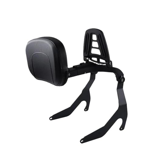 HLWXMDZ Motorradzubehör Für B&MW R18B R18 R 18 Classic 2020-2023 Motorrad Mehrzweck Fahrer Passagier Rückenlehne Klapp Hinten Gepäck Zurück(Black-R18B) von HLWXMDZ