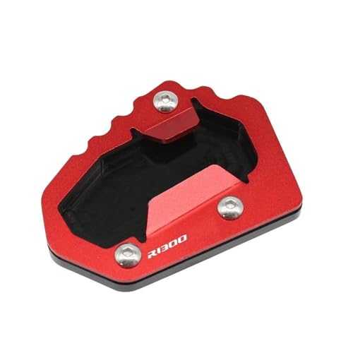 HLWXMDZ Seitenverlängerung Pad Für B&MW R1300GS Motorrad-Ständerfuß-Seitenständer-Verlängerungspolster-Stützplatte R1300 R 1300 GS ADV Für Adventure GS1300 2023-2024(Rot) von HLWXMDZ