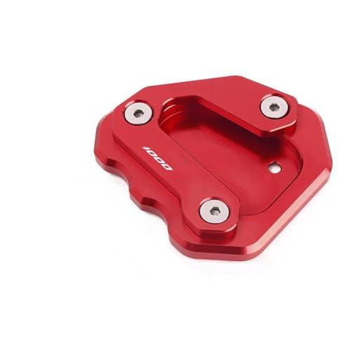 HLWXMDZ Seitenverlängerung Pad Für B&MW S1000RR S1000 RR 2009-2018 Motorradzubehör CNC-Aluminium-Ständer-Seitenständer-Verlängerungsplatten-Auflage(Rot) von HLWXMDZ