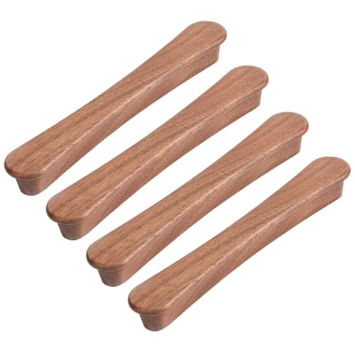 HLXDECO Holzgriffe für Schränke, Küchenmöbel, Kommode, Walnussholz, Türknäufe, Kleiderschrank, Schublade, 160 mm Lochmitte, 4 Stück HLXDECO Holzgriffe für Schränke, Küchenmöbel, Kommode, Walnussholz, Türknäufe, Kleiderschrank, Schublade, 160 mm Lochmitte, 4 Stück von HLXDECO