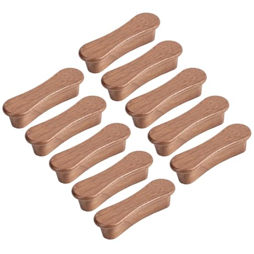 HLXDECO Möbelgriffe aus massivem Walnussholz, Schubladengriffe für Küche, Kommode, Schrank, Hardware, Schrankgriffe und Knauf, Lochabstand 64 mm, 10 Stück HLXDECO Möbelgriffe aus massivem Walnussholz, Schubladengriffe für Küche, Kommode, Schrank, Hardware, Schrankgriffe und Knauf, Lochabstand 64 mm, 10 Stück von HLXDECO