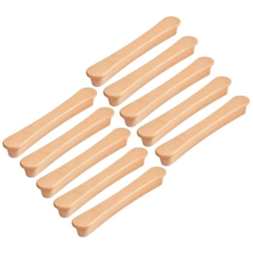 HLXDECO Schubladengriffe aus massivem natürlichem Buchenholz, für Küchenschrankknauf, Ersatzgriff für Kleiderschrank, Kommode, Tür, Möbel, mit Schrauben, 10 Stück HLXDECO Schubladengriffe aus massivem natürlichem Buchenholz, für Küchenschrankknauf, Ersatzgriff für Kleiderschrank, Kommode, Tür, Möbel, mit Schrauben, 10 Stück von HLXDECO