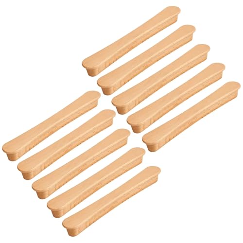 HLXDECO Schubladengriffe aus natürlichem Buchenholz, für Küchenschrank, Kommode, Tür, Möbelgriff, Ersatzgriff, 10 Stück HLXDECO Schubladengriffe aus natürlichem Buchenholz, für Küchenschrank, Kommode, Tür, Möbelgriff, Ersatzgriff, 10 Stück von HLXDECO