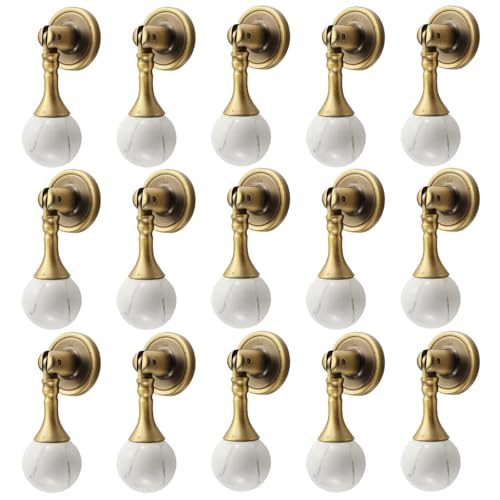 Runde Schrankknäufe mit weißer Marmorstruktur, solide Schubladengriffe, kreative Kommodenknöpfe, Badezimmer, Schrank, Tür, Küchenschrank, Möbel, Hardware, Einzellochgriff, 15 Stück Runde Schrankknäufe mit weißer Marmorstruktur, solide Schubladengriffe, kreative Kommodenknöpfe, Badezimmer, Schrank, Tür, Küchenschrank, Möbel, Hardware, Einzellochgriff, 15 Stück von HLXDECO