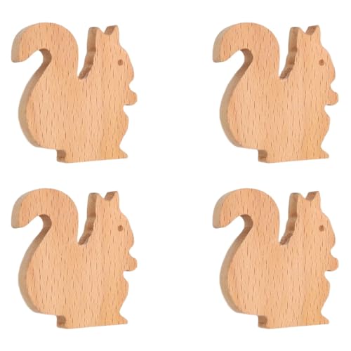 Schrankgriffe, massives Buchenholz, Schubladenknöpfe, Schrankbeschläge, Kommoden, Einlochknauf, Möbeltürgriffe, natürliches Holz, Ersatzgriff für Kleiderschrank, 4 Stück Schrankgriffe, massives Buchenholz, Schubladenknöpfe, Schrankbeschläge, Kommoden, Einlochknauf, Möbeltürgriffe, natürliches Holz, Ersatzgriff für Kleiderschrank, 4 Stück von HLXDECO