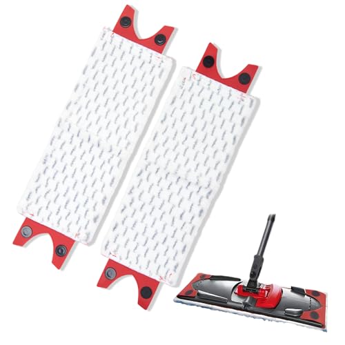 2 Stück Wischmopp, kompatibel mit Vileda Ultramax/UltraMax Plus/Easy Wring UltraMax Mop, Nachfüllpack, waschbar und wiederverwendbar für die Reinigung von Böden von HLziy