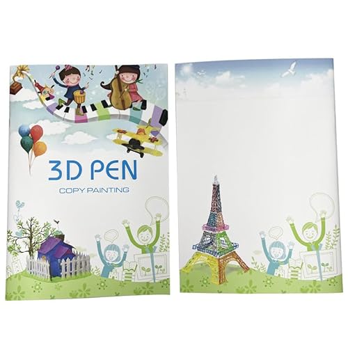 3D-Zeichenbuch, 40 wiederverwendbare Schablonen für 3D-Bleistift, kreative Formen mit transparenter Platte für Anfänger und Handwerker, DIY-Geschenk für Kinder 3D-Zeichenbuch, 40 wiederverwendbare Schablonen für 3D-Bleistift, kreative Formen mit transparenter Platte für Anfänger und Handwerker, DIY-Geschenk für Kinder von HLziy