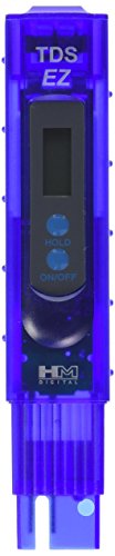 HM Digital tds-ez Wasserqualität TDS Tester, 0–9990 ppm Messbereich, Auflösung 1 ppm, -3% Anzeige Genauigkeit von HM Digital