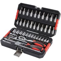 Hm Müllner - Steckschlüsselsatz 46-tlg. 1/4"-Vierkantantrieb 1/4"-Sechskantantrieb von HM MÜLLNER