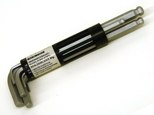 Kugelkopf-Sechskant-Stiftschlüsselsatz - Schlüsselsatz - 8-tlg. - 2 bis 10 mm - Müllner - 214CV von HM Müllner