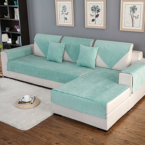 HM&DX Sofa Abdeckung Wasserdicht Für Haustiere Hund Sectional Sofa Anti-rutsch Water Resistant Schmutzresistent Sofa Cover Slipcover Möbel Protektor-Verkauft in Stück-Grün 110x180cm von HM&DX