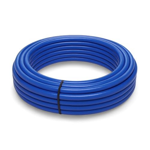 Isolierter mehrschichtiger Schlauch ISOCLIMA Durchmesser 16 oder 20 mm x 2 mit Isoliermantel - Rolle mit 25 oder 50 Metern für Hydraulikanlagen, Warm- / Kaltwasser und Heizung (BLU 16 mm 50 m) von HM