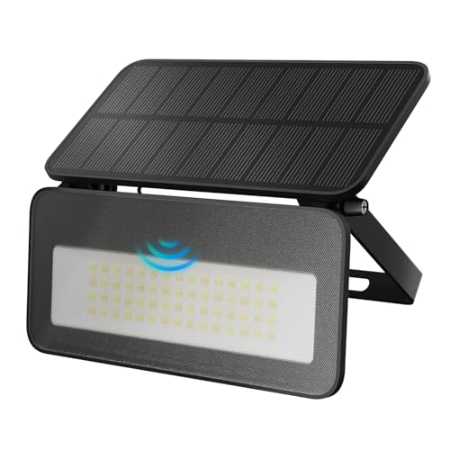 HMAKGG Solar Wandleuchte Aussen, LED Solarlampen mit Bewegungsmelder, 3600mAh Solarstrahler Garten Solarleuchten Schwenkbar, 3 Farben 3 Helligkeit, IP65 Außenwandleuchte für Terrasse, Schwarz HMAKGG Solar Wandleuchte Aussen, LED Solarlampen mit Bewegungsmelder, 3600mAh Solarstrahler Garten Solarleuchten Schwenkbar, 3 Farben 3 Helligkeit, IP65 Außenwandleuchte für Terrasse, Schwarz von HMAKGG
