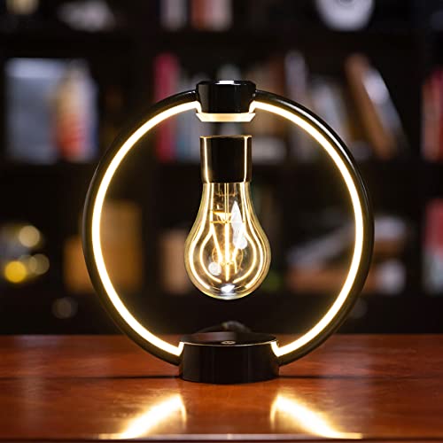 HMAKGG LED Schwebende Glühbirne Lampe, Magnetische Schwebende Tischlampe Touch Modern, Tischleuchte Magnettechnologie Nachtlicht für Raumdekoration Heimdekoration von HMAKGG