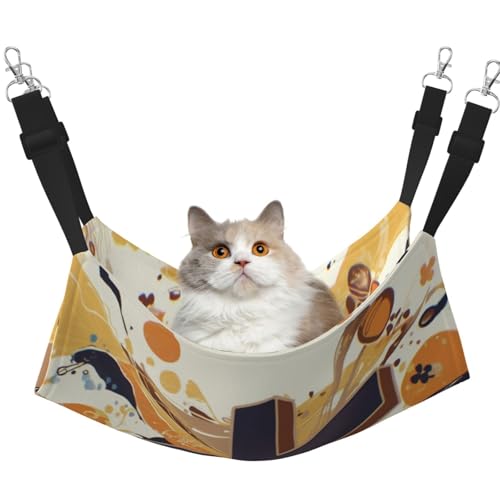 HMBGFW Crucifixion Reversible Cat Hanging Hammock Soft Breathable Pet Cage Hammock with Double Sided Hanging Bed for Small Dogs Rabbits von HMBGFW