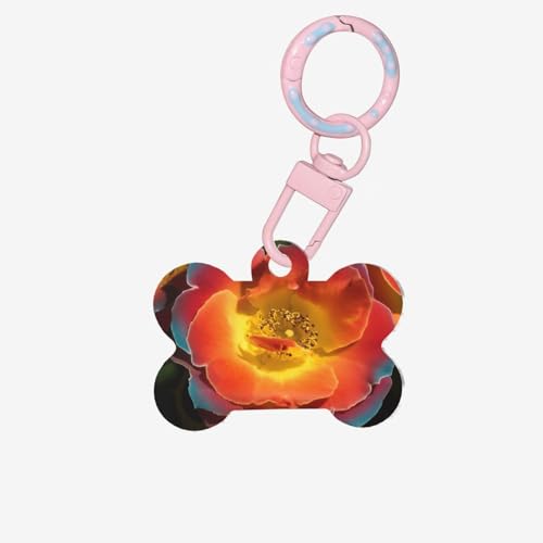 Hundemarken mit lebendigen Blumen für Haustiere, knochenförmige Acryl-Haustier-ID-Tags, perfekt für kleine bis große Hunde und Katzen, niedlich und funktional Hundemarken mit lebendigen Blumen für Haustiere, knochenförmige Acryl-Haustier-ID-Tags, perfekt für kleine bis große Hunde und Katzen, niedlich und funktional von HMBGFW