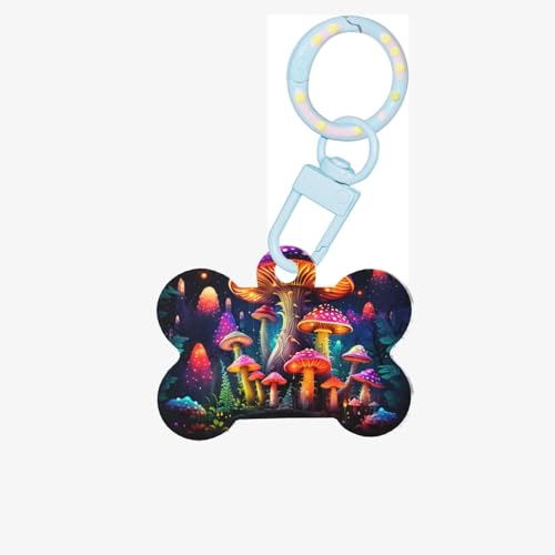 Mt Pilz-Erkennungsmarken für Haustiere, knochenförmige Acryl-Haustier-ID-Tags, perfekt für kleine bis große Hunde und Katzen, niedlich und funktional Mt Pilz-Erkennungsmarken für Haustiere, knochenförmige Acryl-Haustier-ID-Tags, perfekt für kleine bis große Hunde und Katzen, niedlich und funktional von HMBGFW