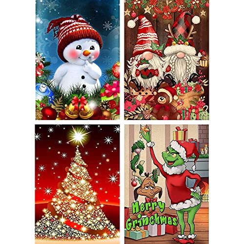 HMCEY 5D Diamond Painting Full Set Erwachsene Daiments Painting Bilder DIY Diamant Malerei Kits Kinder Anfänger Malen Nach Zahlen für Home Wand Weihnachten Dekoration, 30x40cm von HMCEY