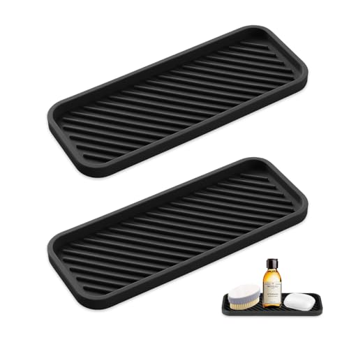 HMCEY 2 Stück Spülbecken Organizer Silikon Schwammhalter,Ablageschale Küche,Ablage Spülschwamm Schwarz,Abtropfmatte Silicone Sponge Holder,Drainagematte Silikonablage,Schwammablage für Bürsten Seife HMCEY 2 Stück Spülbecken Organizer Silikon Schwammhalter,Ablageschale Küche,Ablage Spülschwamm Schwarz,Abtropfmatte Silicone Sponge Holder,Drainagematte Silikonablage,Schwammablage für Bürsten Seife von HMCEY