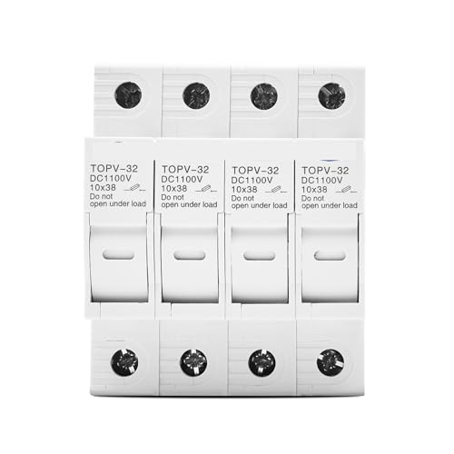 1PC 4P WITHOUT LED 1100V DC Fuse Holder 10 * 38mm High Voltage Solar PV TOPV-32 Base HMCOCOOFM von HMCOCOOFM