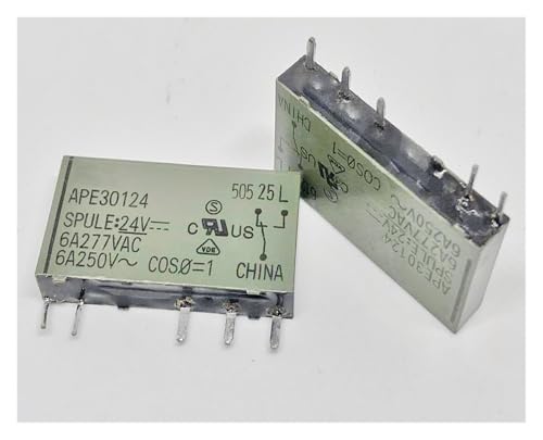 1pc APE30124 (41F-1C-24V) Relay 5 pins HMCOCOOFM von HMCOCOOFM