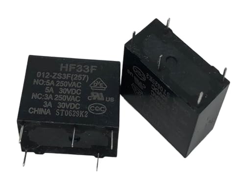 1pc HF33F 012-ZS3F(257) (33FC-5V/12V/24V-5A) Relay 5pins HMCOCOOFM von HMCOCOOFM