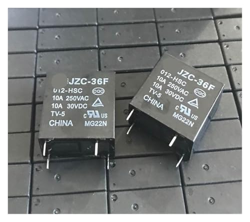 1pc JZC-36F 012-HSC (36FA-5V/9V/12V-10A) Relay 4pins HMCOCOOFM von HMCOCOOFM