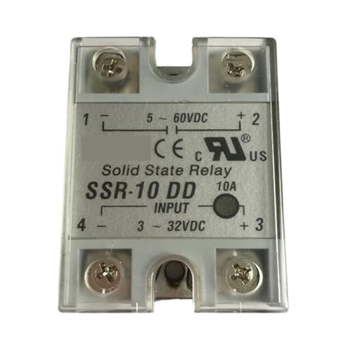 5-60VDC to 3-32VDC 10A SSR-10DD Solid State Relay Module with Cover HMCOCOOFM 5-60VDC to 3-32VDC 10A SSR-10DD Solid State Relay Module with Cover HMCOCOOFM von HMCOCOOFM