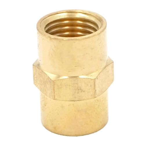 HMCOCOOFM 1/4" NPT Female Hex Nipple Reducer Brass Pipe Fitting Connector Adapter Water Gas Oil Fuel Max Pressure 1000 PSI HMCOCOOFM 1/4" NPT Female Hex Nipple Reducer Brass Pipe Fitting Connector Adapter Water Gas Oil Fuel Max Pressure 1000 PSI von HMCOCOOFM
